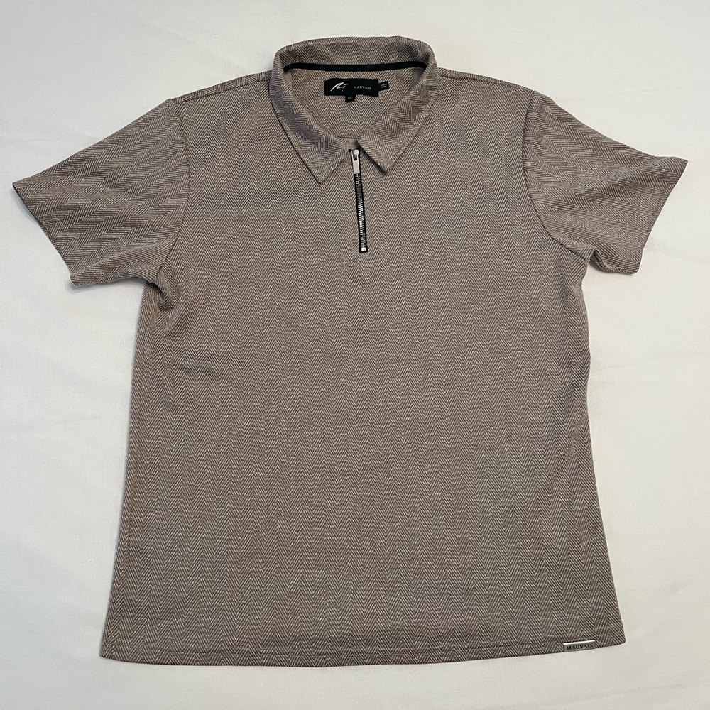 Mauvais Taupe Zig Zag Premium Polo & Shorts
